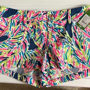 NWT Lilly Pulitzer Indigo Palm Reader Walsh Shorts size 10